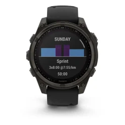 Garmin - Fenix 8 Sapphire Solar 47 mm Pebble Grey GPS Ur