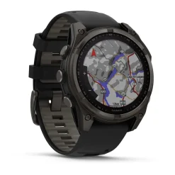 Garmin - Fenix 8 Sapphire Solar 47 mm Pebble Grey GPS Ur