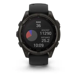 Garmin - Fenix 8 Sapphire Solar 47 mm Pebble Grey GPS Ur
