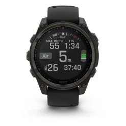 Garmin - Fenix 8 Sapphire Solar 47 mm Pebble Grey GPS Ur