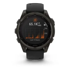 Garmin - Fenix 8 Sapphire Solar 47 mm Pebble Grey GPS Ur