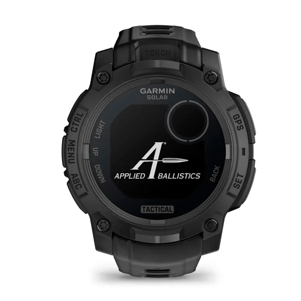 Garmin - Instinct 3 Solar 45 mm TACTICAL Smartwatch // Sort