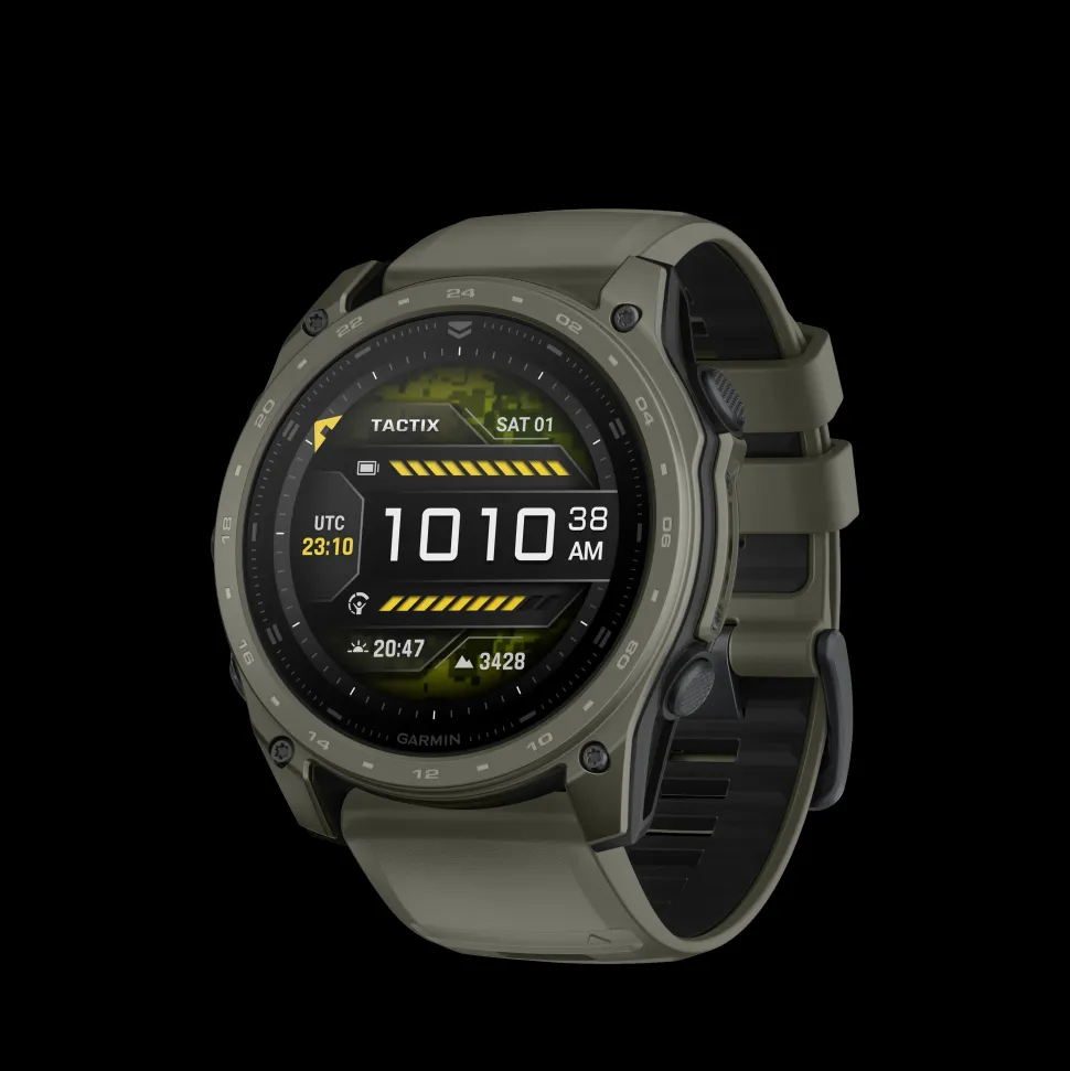 Garmin - Tactix 8 Cerakote 51 mm GPS Ur // Olivengrøn Titanium