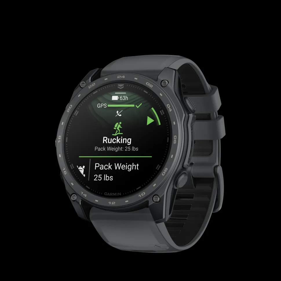 Garmin - Tactix 8 Cerakote 51 mm GPS Ur // Grå Titanium