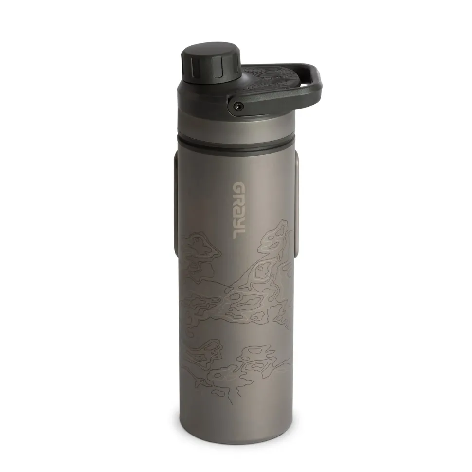 Grayl - UltraPress Titanium flaske med Vandrensefilter 500 ml // Sort