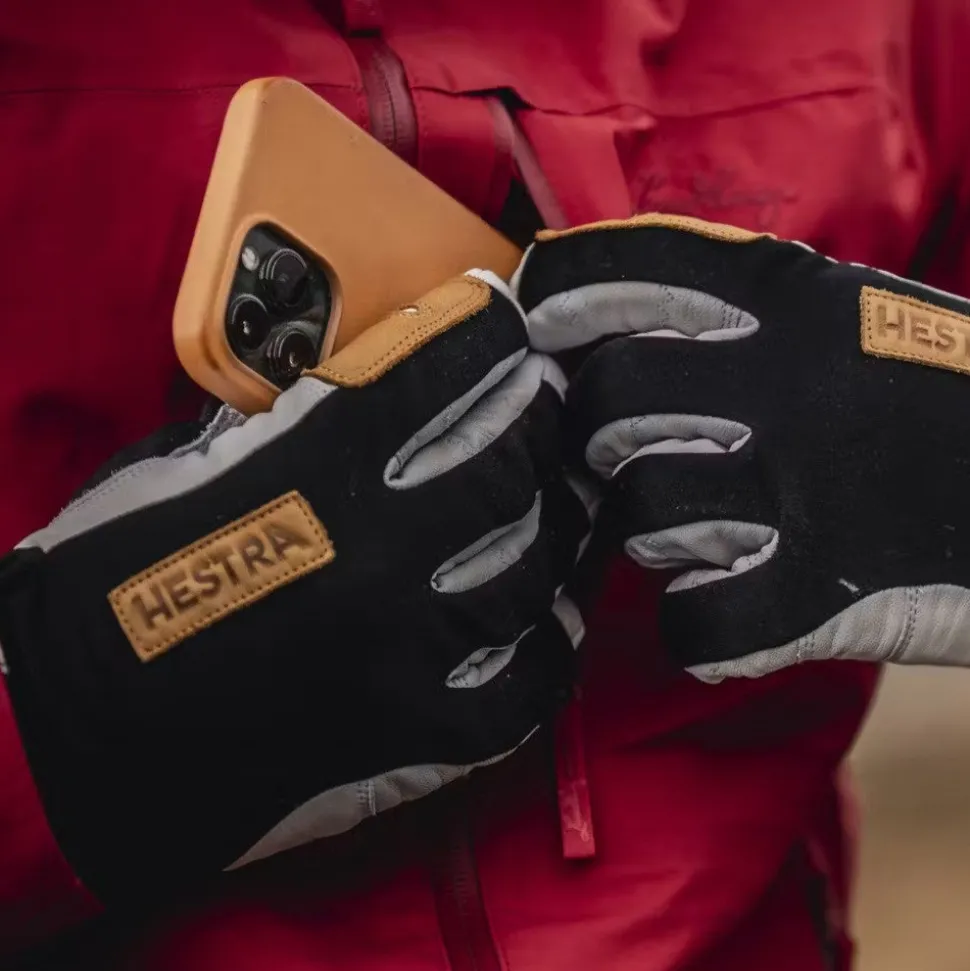 Hestra - Ergo Grip Active Wool Terry 5-Finger Handske // Black/Offwhite