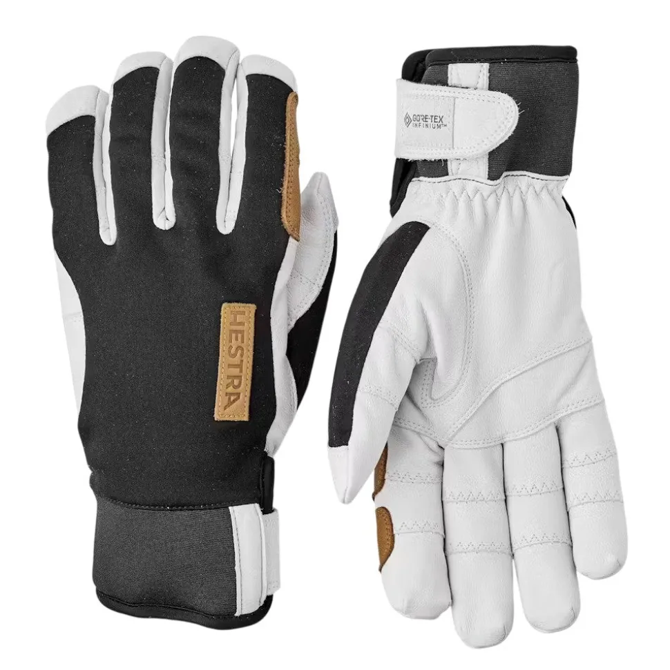 Hestra - Ergo Grip Active Wool Terry 5-Finger Handske // Black/Offwhite