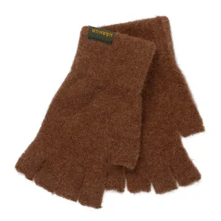 Härkila - Alpacka Half Finger Handsker // Pinecone Brown
