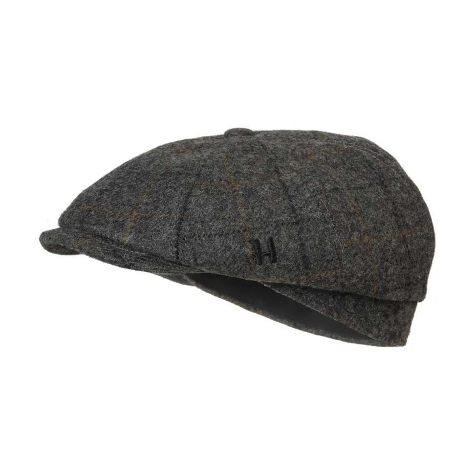 Härkila - Benmore Baker Boy Cap // Charcoal Grey