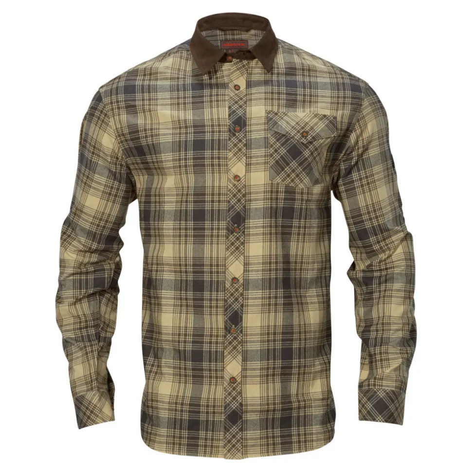 Härkila - Driven Hunt Flannel Jagtskjorte // Lys Sand