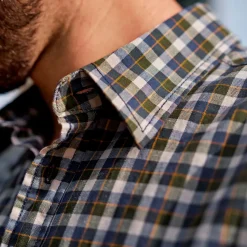 Härkila - Fjell S/S-skjorte // Naval Blue Check