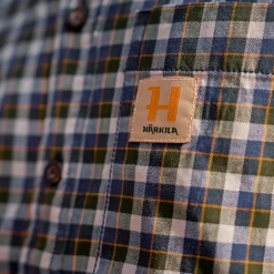 Härkila - Fjell S/S-skjorte // Naval Blue Check