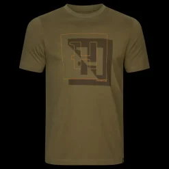 Härkila - H-logo S/S T-shirt // Dark olive