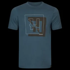 Härkila - H-logo S/S T-shirt // Sea Blue