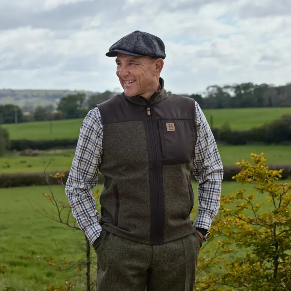 Härkila - Kalix Fleece Vest // Willow green / Shadow brown
