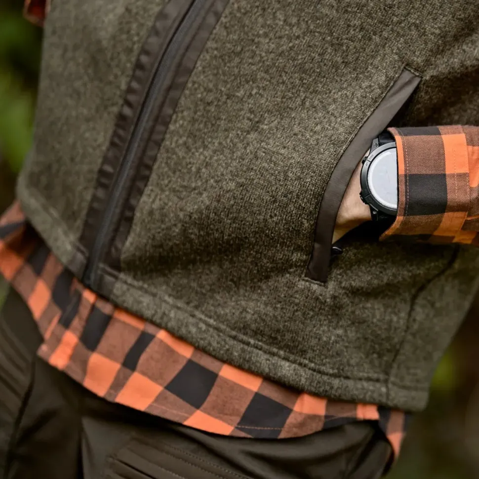 Härkila - Kalix Fleece Vest // Willow green / Shadow brown