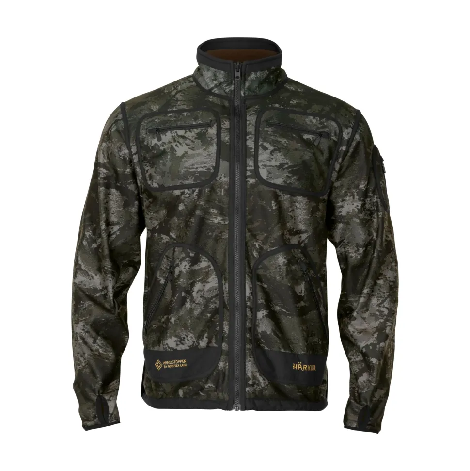Härkila - Kamko NOCTYX WSP Reversible Fleecejakke // AXIS MSP Black / Willow Green