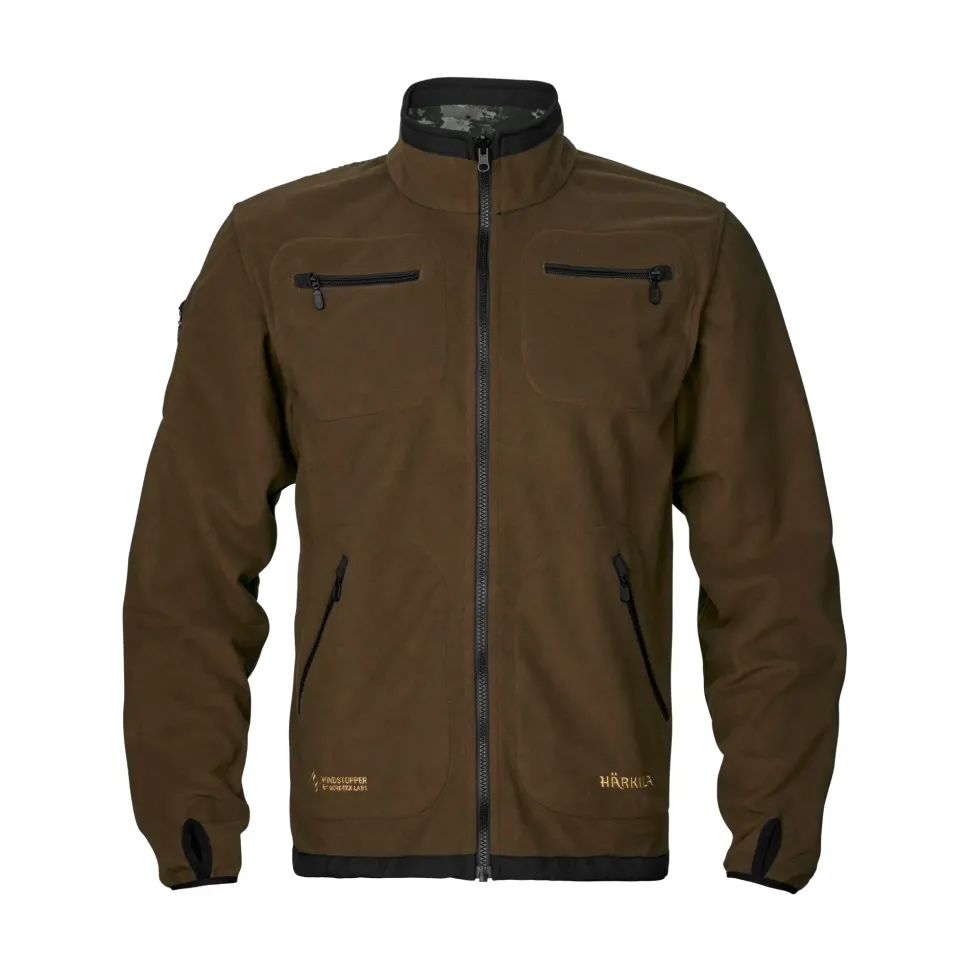 Härkila - Kamko NOCTYX WSP Reversible Fleecejakke // AXIS MSP Black / Willow Green