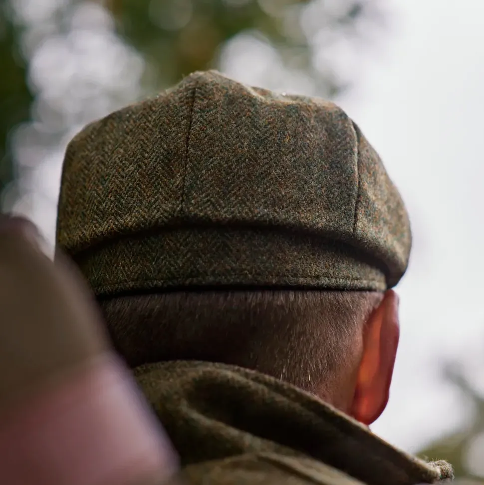 Härkila - Kenmore Cl. Baker Boy Cap // Forest Green / Herringbone
