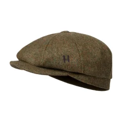 Härkila - Kenmore Cl. Baker Boy Cap // Forest Green / Herringbone