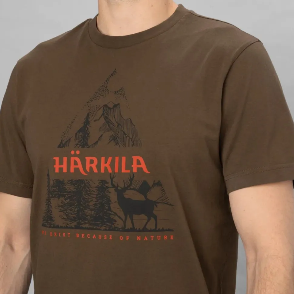 Härkila - Nature S/S T-Shirt // Slate black