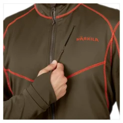Härkila - Scandinavian Fleece Herre Jakke // Grøn / Orange