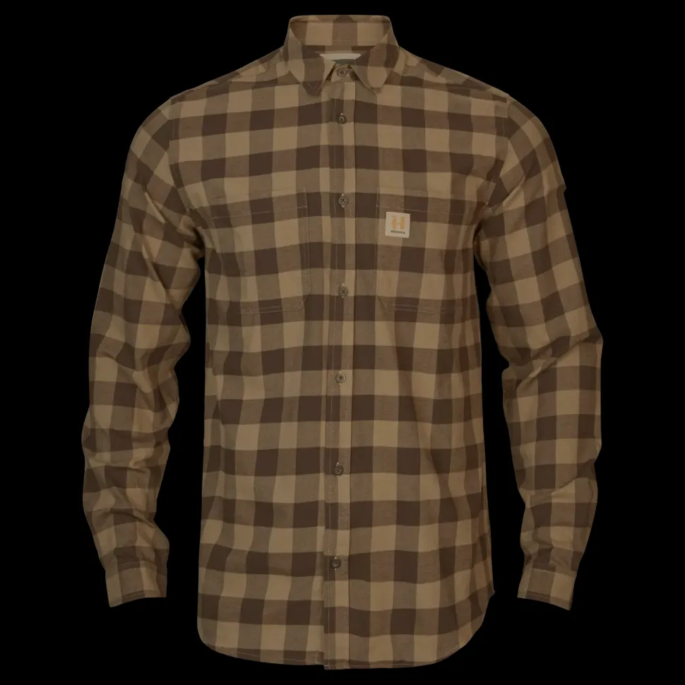 Härkila - Skandinavisk L/S-Skjorte // Antique Bronze Check