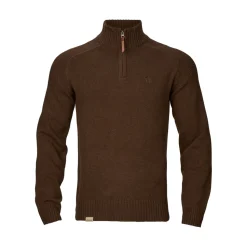 Härkila - Vincent Merino Half Zip Pullover // Demitasse Brown