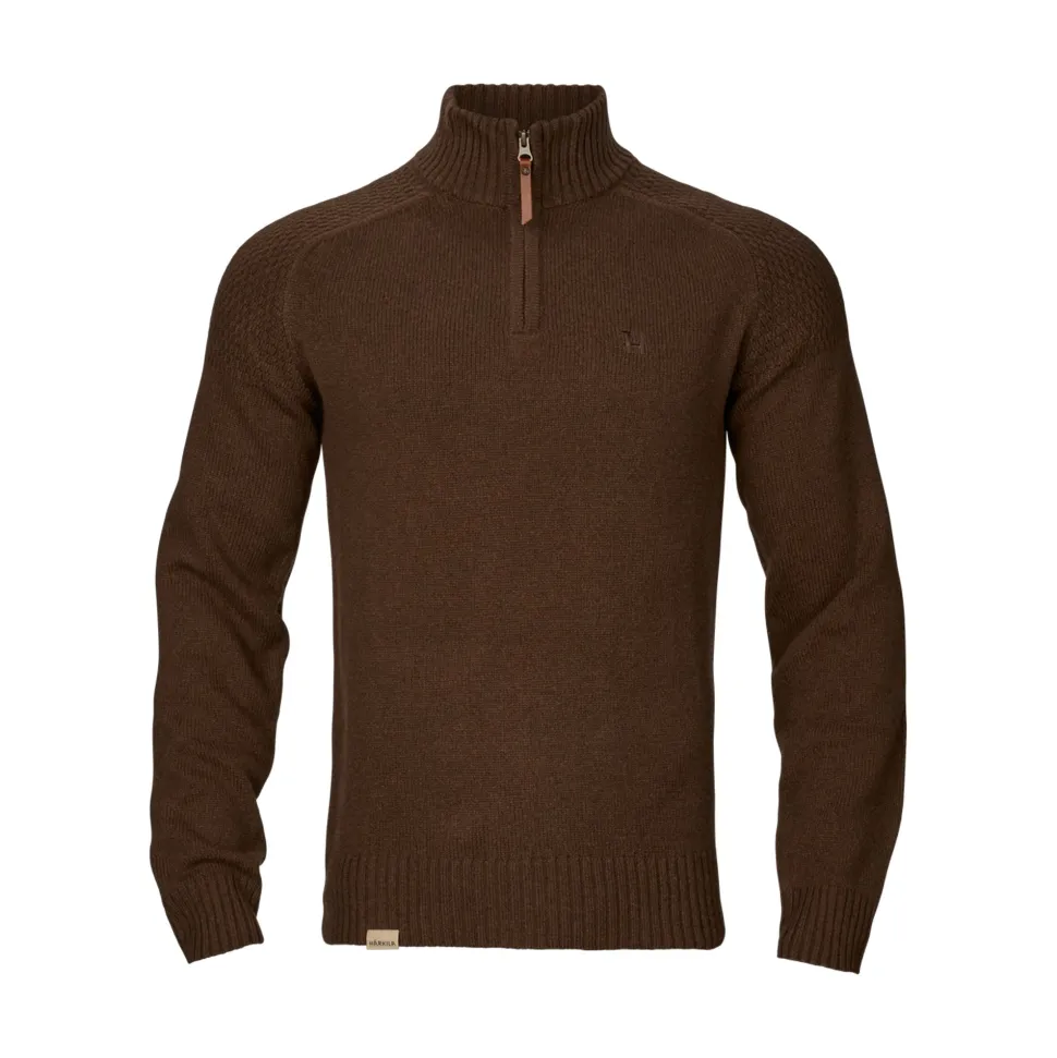 Härkila - Vincent Merino Half Zip Pullover // Demitasse Brown