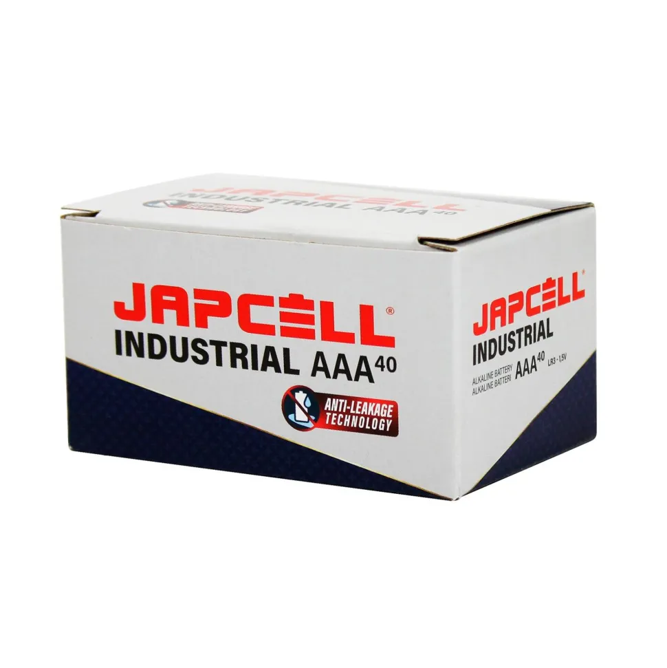 Japcell - AAA / LR03 Industrial Alkaline Batterier - 40 Stk. Pakning