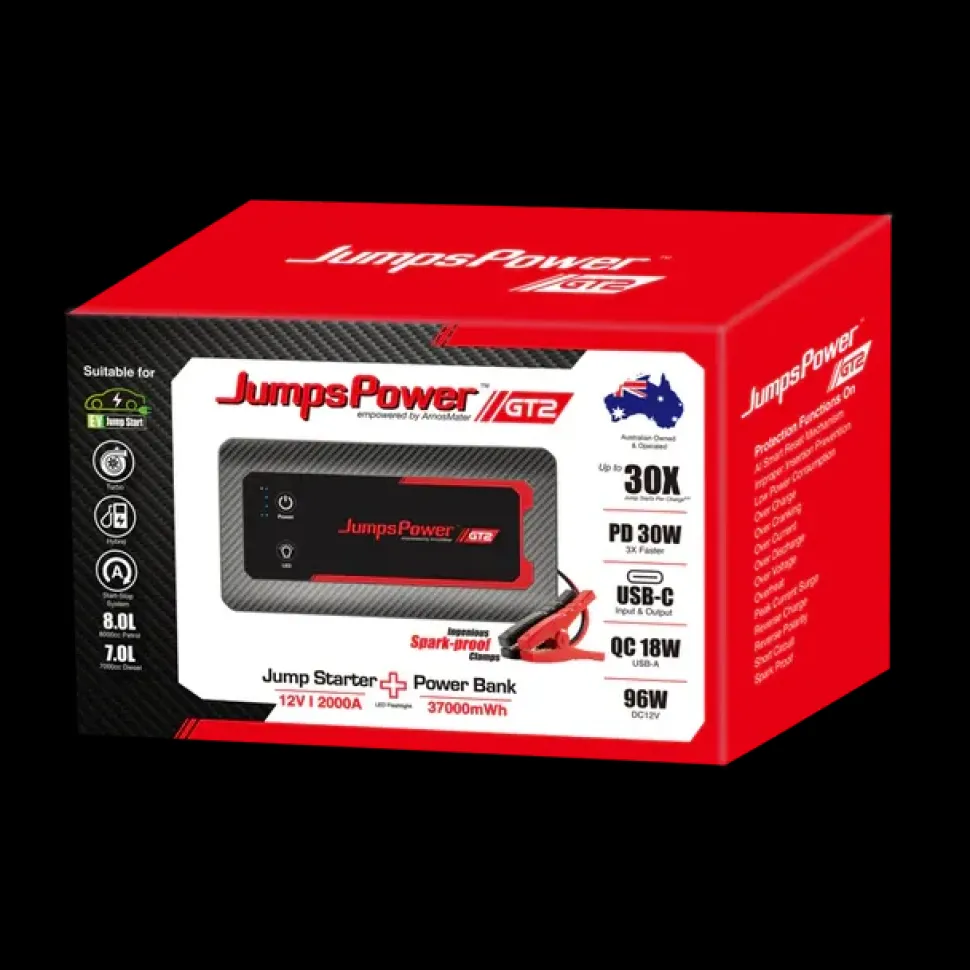 JumpsPower - GT2 Booster/Powerbank 12V 2000A