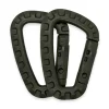 K-Force - ABS Karabiner (2 stk) - Olivengrøn