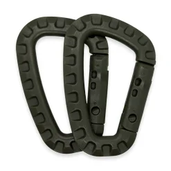 K-Force - ABS Karabiner (2 stk) - Olivengrøn