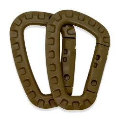 K-Force - ABS Karabiner (2 stk) - Coyote