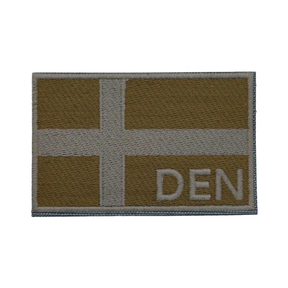 K-Force - Denmark Flag Patch // Olivengrøn