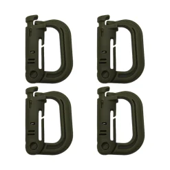 K-Force - Grimloc Karabiner 4-pak // Olivengrøn