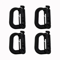 K-Force - Grimloc Karabiner 4-pak // Sort
