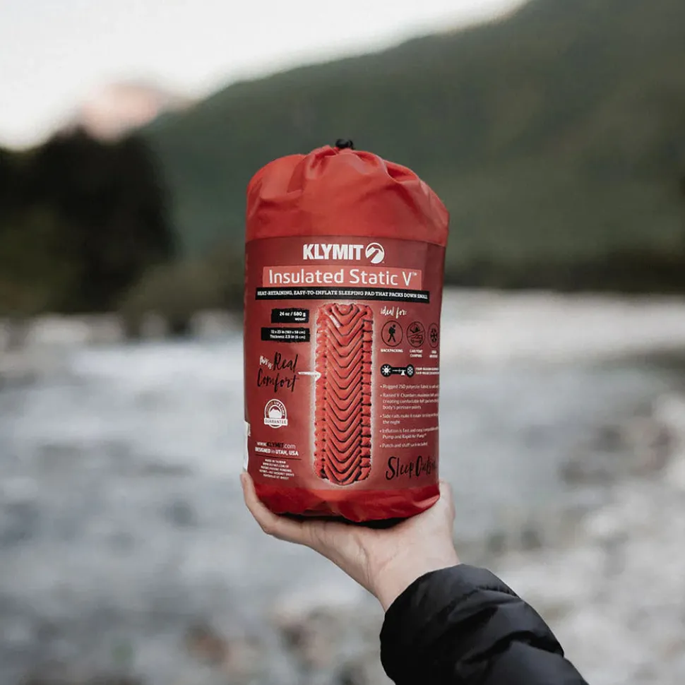 Klymit - Insulated Static V Liggeunderlag // Rød