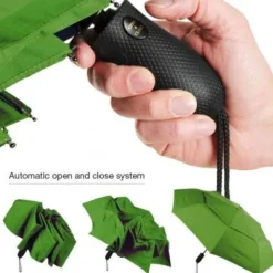 Lifeventure - Trek Umbrella Paraply // Sort - Medium