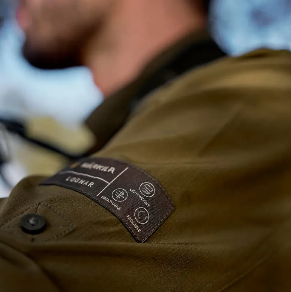 Logmar letvægts L/S-skjorte // Dark Olive / Willow Green