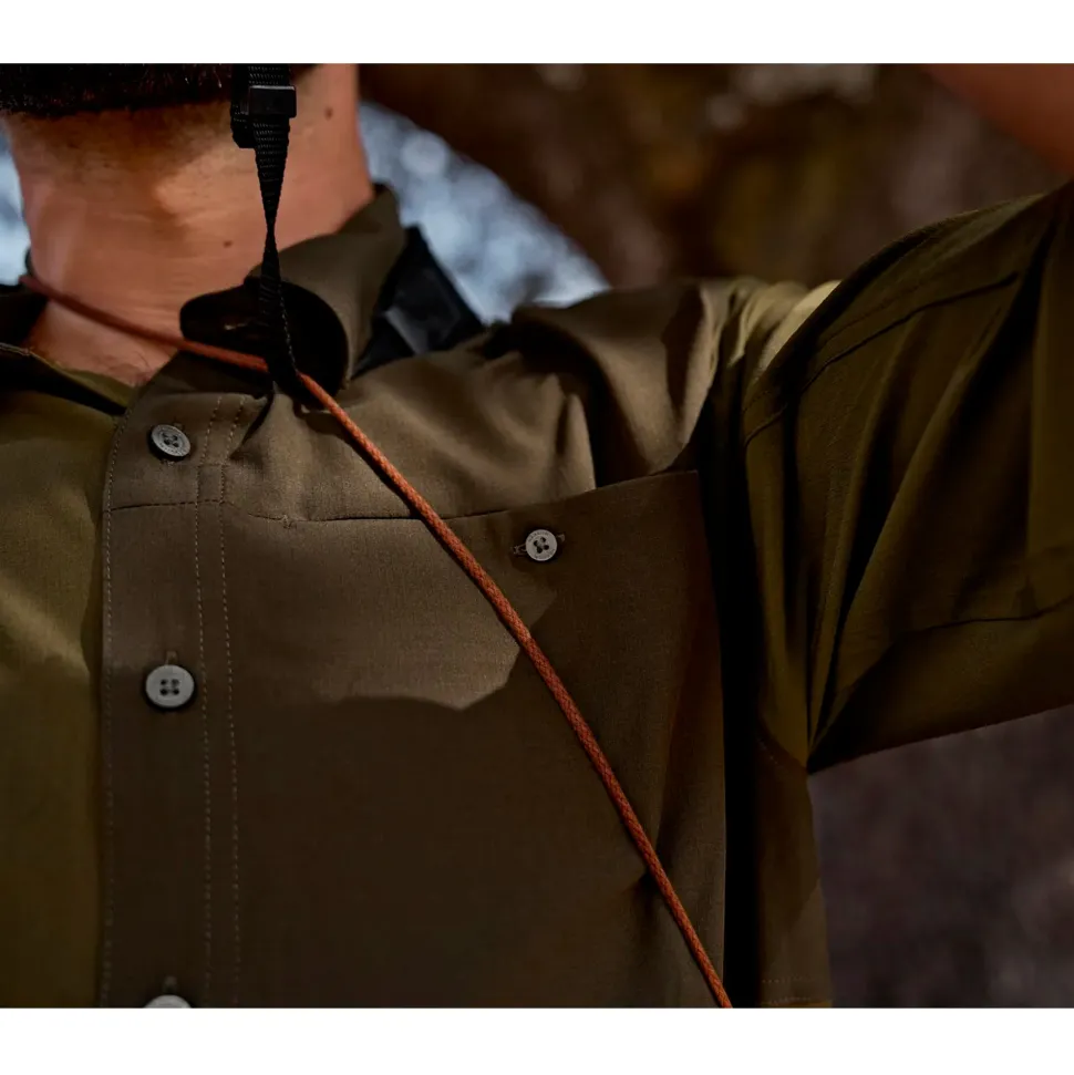 Logmar letvægts L/S-skjorte // Dark Olive / Willow Green
