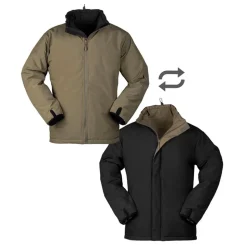 Mil-Tec - Cold Weather Vendbar Jakke Ranger Green / Sort