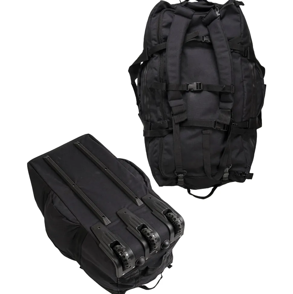 Mil-Tec - Combat Duffle Taske Med Hjul // Sort