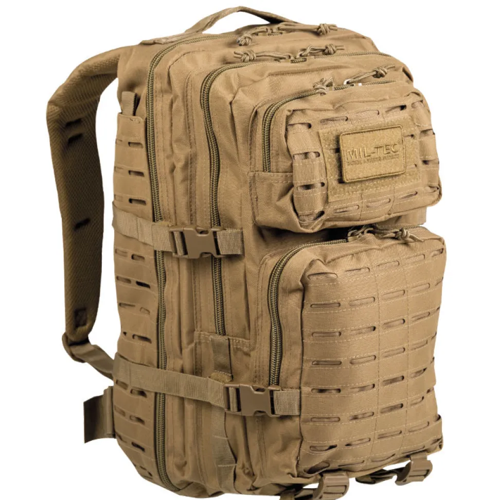 Mil-Tec - Laser Cut Assault Large Rygsæk (36L) // Sand / Ørken