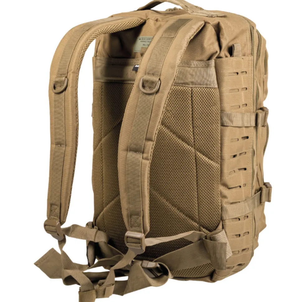 Mil-Tec - Laser Cut Assault Large Rygsæk (36L) // Sand / Ørken