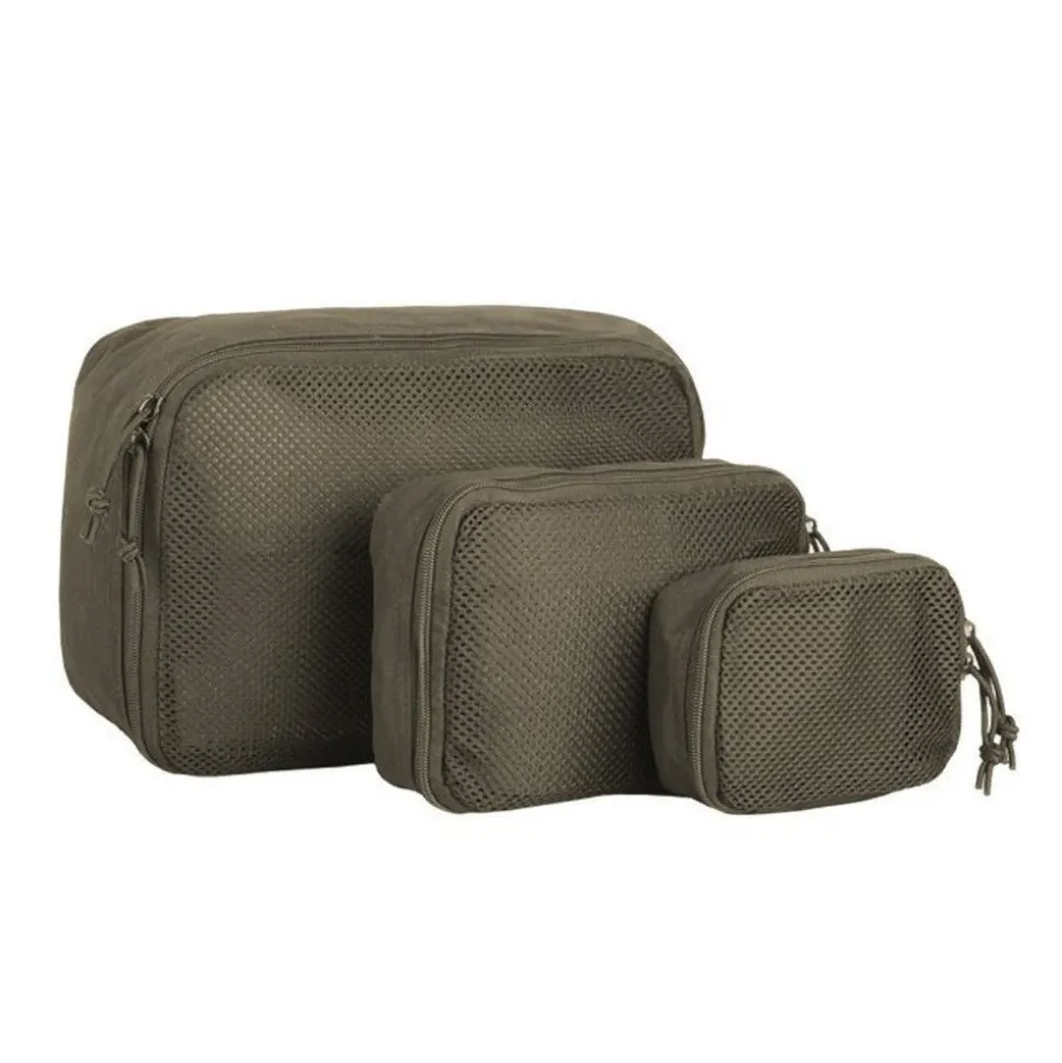Mil-Tec - Mesh Pouch Sæt (3 pak) // Olivengrøn