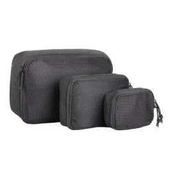 Mil-Tec - Mesh Pouch Sæt (3 pak) // Sort