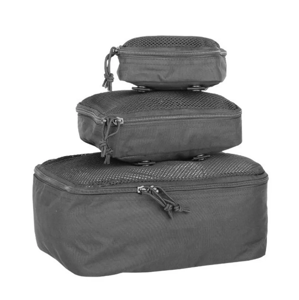 Mil-Tec - Mesh Pouch Sæt (3 pak) // Sort