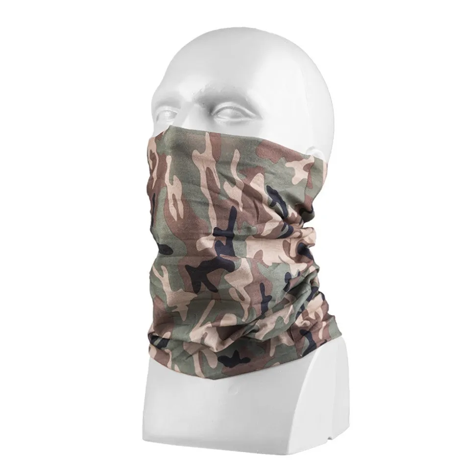 Mil-Tec - Multi Funktionel Hovedbeklædning // Woodland Camouflage