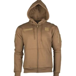 Mil-Tec - Tactical Hoodie Hættetrøje m. Lynlås // Coyote